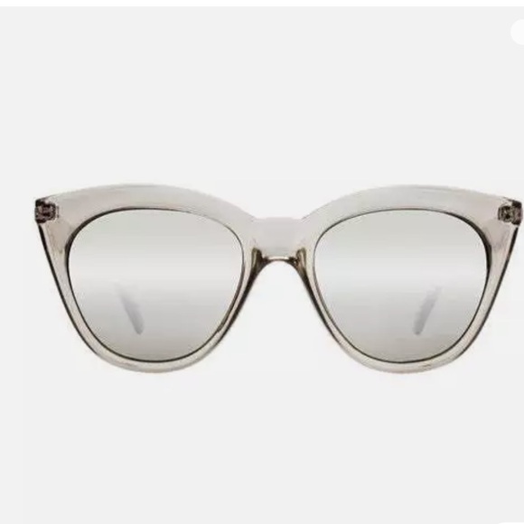 Le Specs Women's Half Moon Magic Sunglasses mirrored gray stone - Picture 2 of 5
